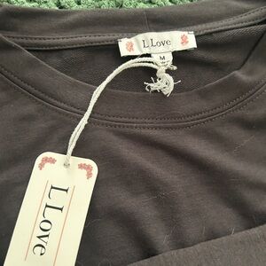 Love, Fire Dark Brown Top